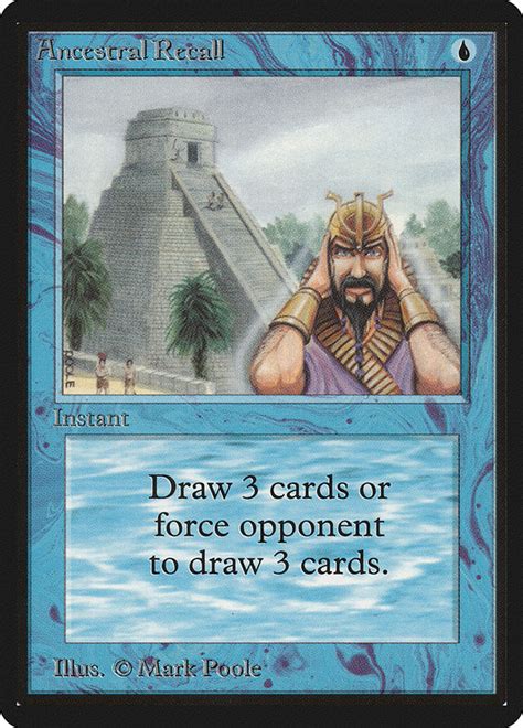 beta ancestral recall|Ancestral Recall (LEB) .